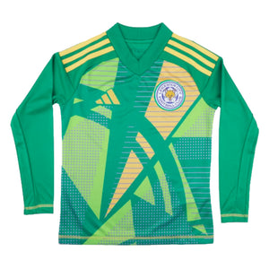 2024-2025 Leicester City Home Goalkeeper Shirt (Green) - Kids_0