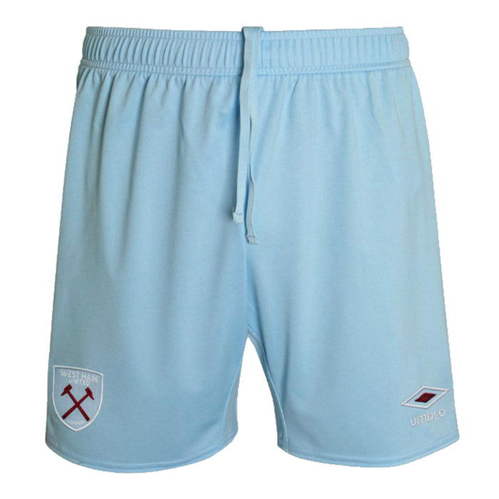 2024-2025 West Ham Home Change Shorts (Sky Blue) - Kids