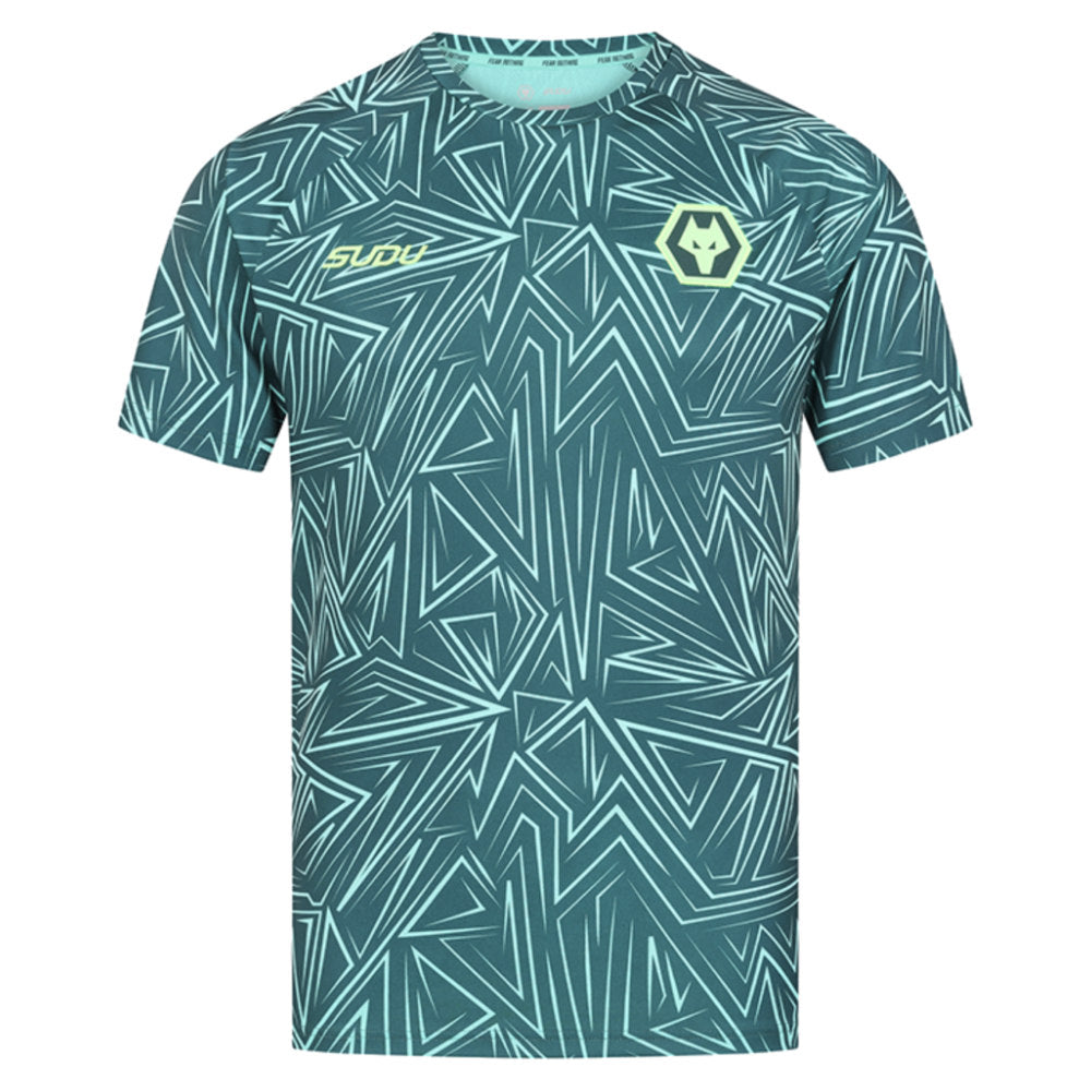 2025-2026 Wolves Away Pre-Match Shirt (Dark Green)_0