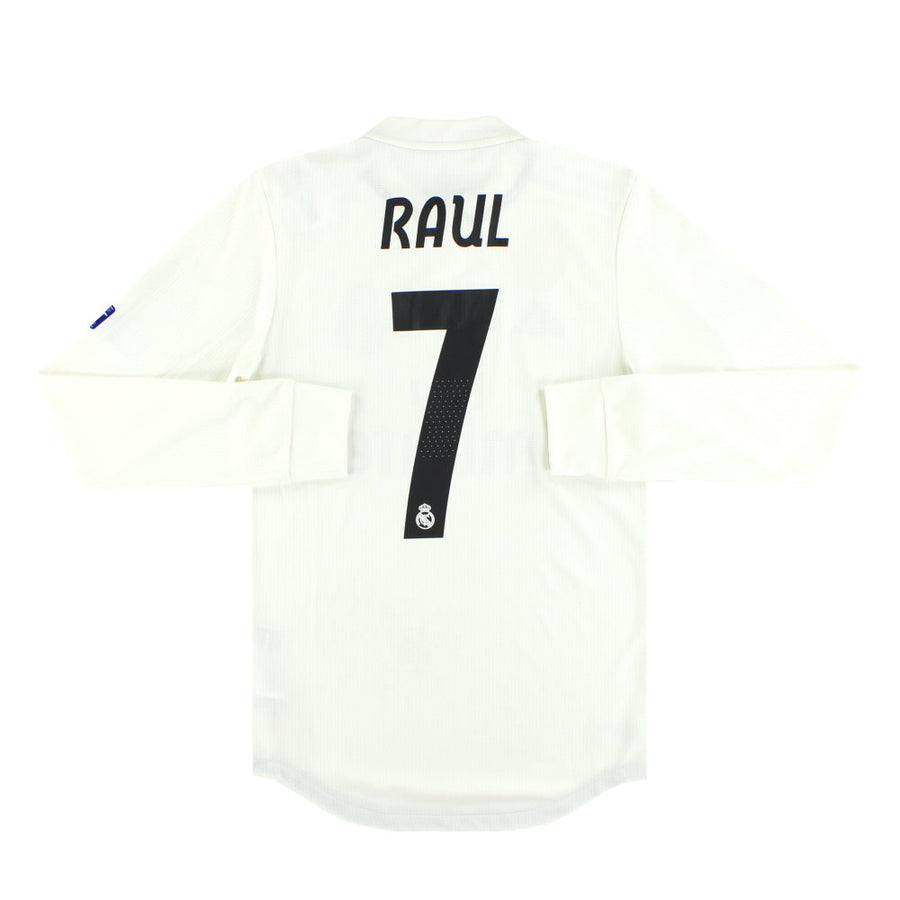 2018-19 Real Madrid adidas CL Authentic Home Trikot Raúl #7 L/S *Neuwertig* XS