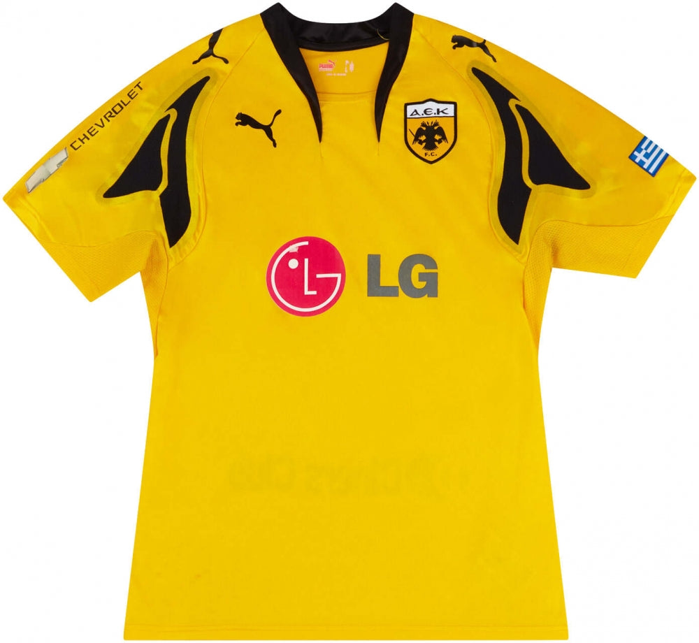 AEK Athens 2007-08 Home Shirt ((Good) XL)_0