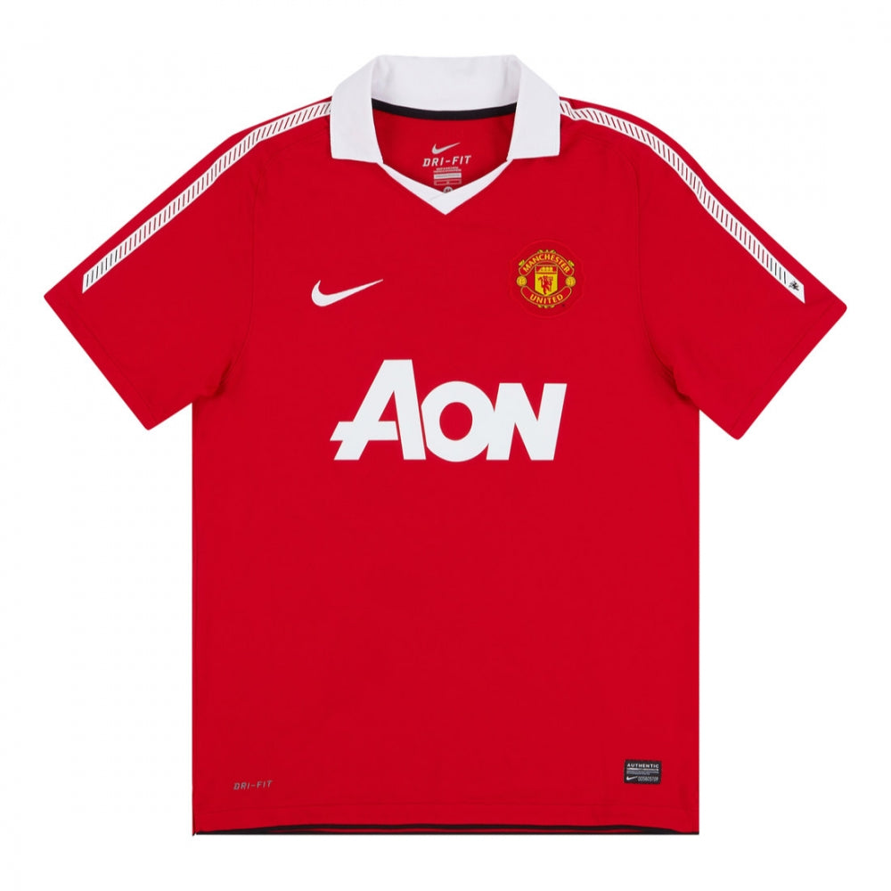 Manchester United 2010-11 Home Shirt (XXL) Scholes #18 (Very Good)_1