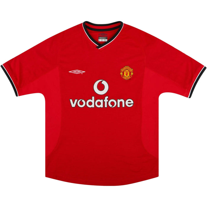 Manchester United 2000-02 Home Shirt (Boys 34) (Excellent)