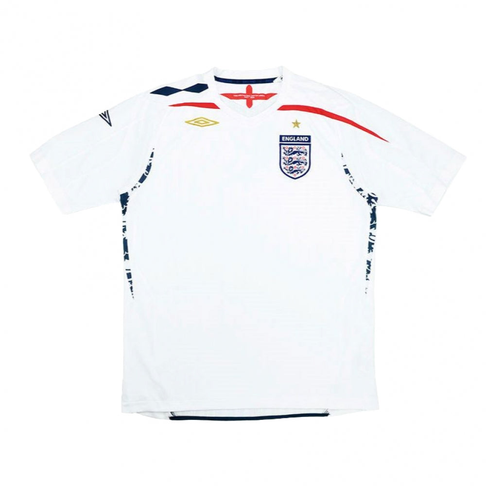 England 2007-09 Home Shirt (XL) (Very Good) (BECKHAM 7)_3