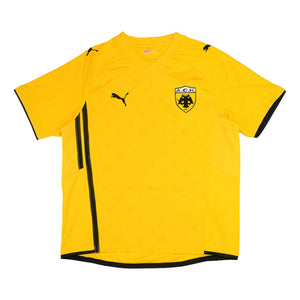 AEK Athens 2009-10 Home Shirt ((Excellent) XL) (Djebbour 10)_3