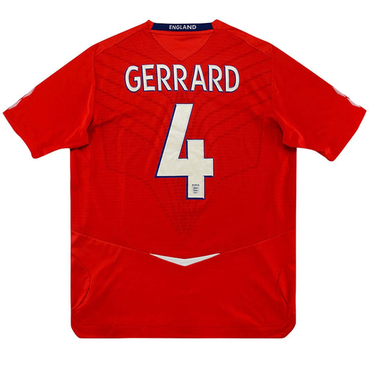 England 2008 Away Shirt (Gerrard #4) ((Excellent) XL)_0