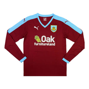 Burnley 2015-16 Long Sleeve Home Shirt ((Excellent) S)_0