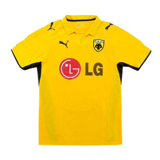 AEK Athens 2008-09 Home Shirt (M) (Good)_0