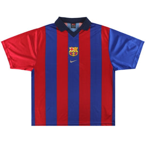 Barcelona 2000-01 Home Shirt (M) (Good)_0