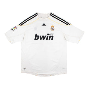 Real Madrid 2009-10 Home Shirt ((Good) S)_0