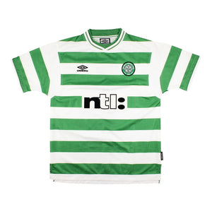 Celtic 1999-00 Home Shirt - Larsson #7 ((Mint) L)_1