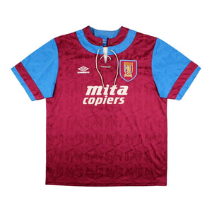 Aston Villa 1992 Home Shirt (XL) (Excellent)_0