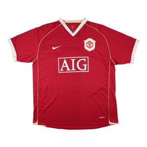 Manchester United 2006-2007 Home Shirt (Ronaldo 7) ((Excellent) XL)_1