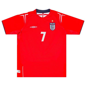 England 2004 Away Shirt (Beckham 7) ((Excellent) S)_1