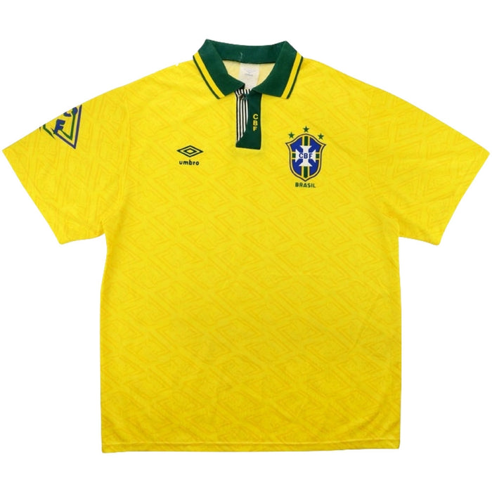 Brazil 1991-93 Home Shirt (S) (Good)