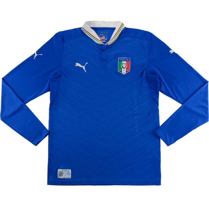 Italy 2012-13 Home Long Sleeve Shirt (S) (Fair)