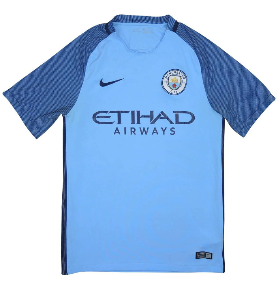 Manchester City 2016-17 Home Shirt (M) (Good)_0