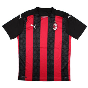 AC Milan 2020-21 Home Shirt (Sponsorless) (M) (Excellent)_0