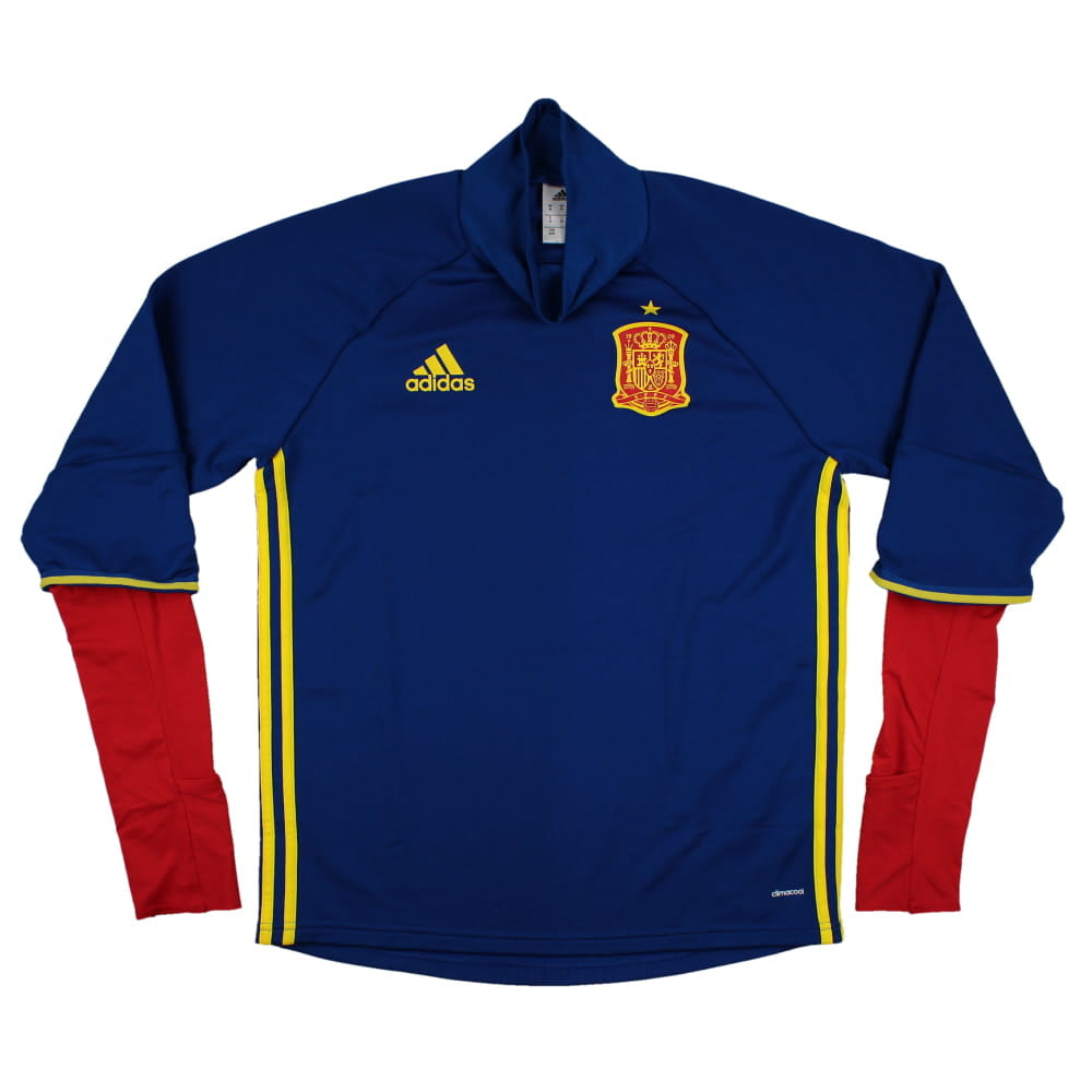 Spain 2015 16 Adidas Long Sleeve Training Shirt M Excellent Classic Football Kit