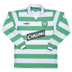 Celtic 2004-05 Home Long Sleeve Shirt (XXL) (Excellent)_0