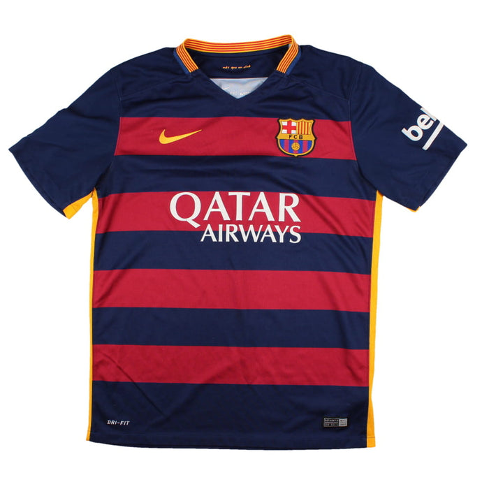 Barcelona 2015-16 Home Shirt (M) (Very Good)