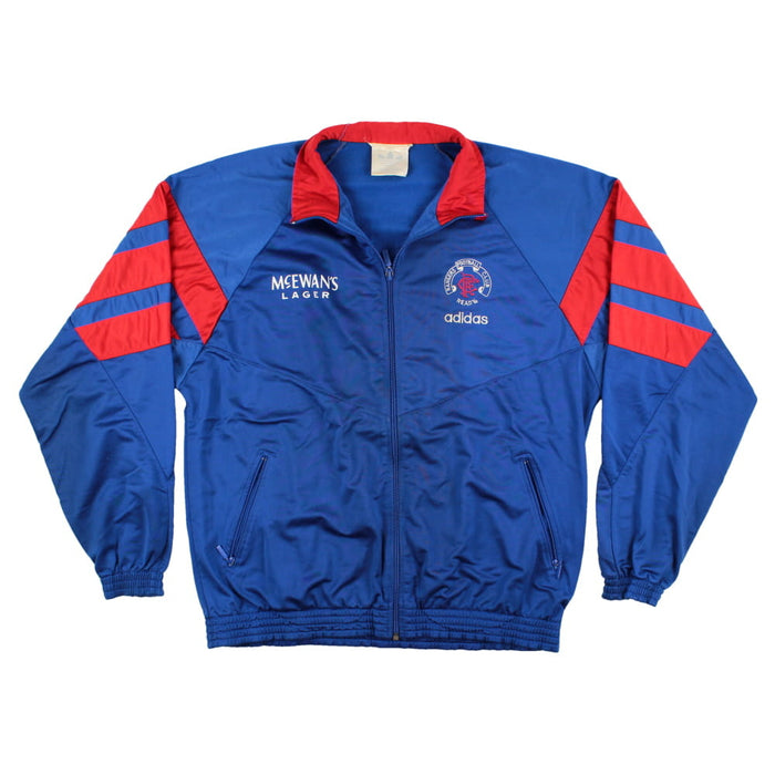 Rangers 1992-94 Long Sleeve Adidas Tracksuit Top (L) (Very Good)