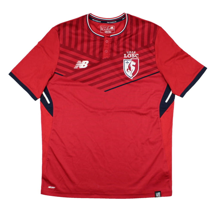 Lille 2017-18 Home Shirt (Sponsorless) (M) (Excellent)