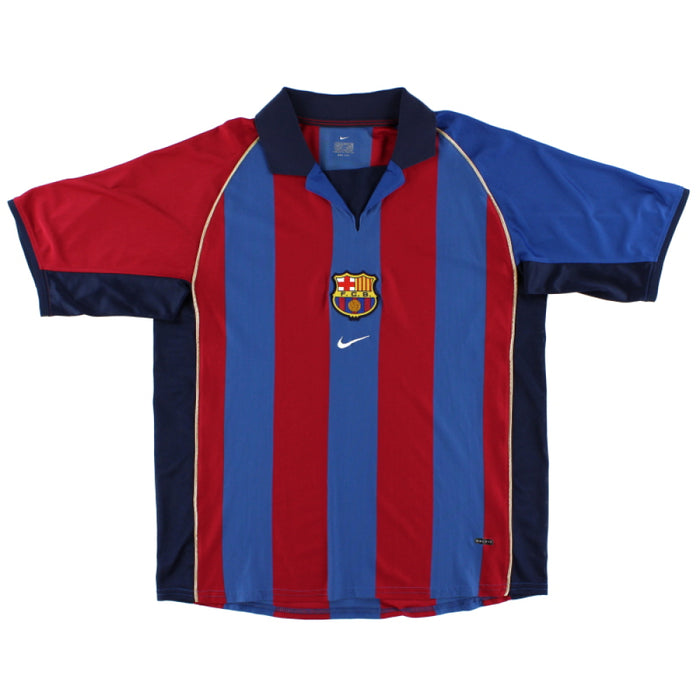 Barcelona 2001-02 Home Shirt (L) (Excellent)