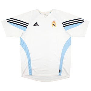 Real Madrid 2003-04 Adidas Training Shirt (L) (MORIENTES 9) (Excellent)_2