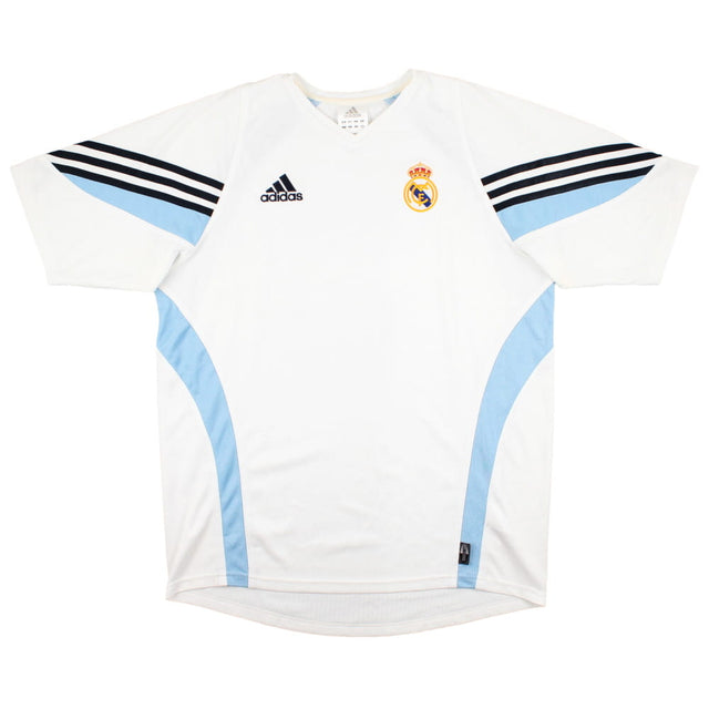 Real Madrid 2003-04 Adidas Training Shirt (L) (BECKHAM 23) (Excellent)_2