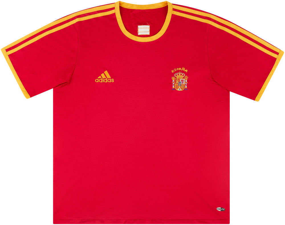 Spain 2006-07 Basic Home Shirt (L) (Very Good) (Puyol 5)_2