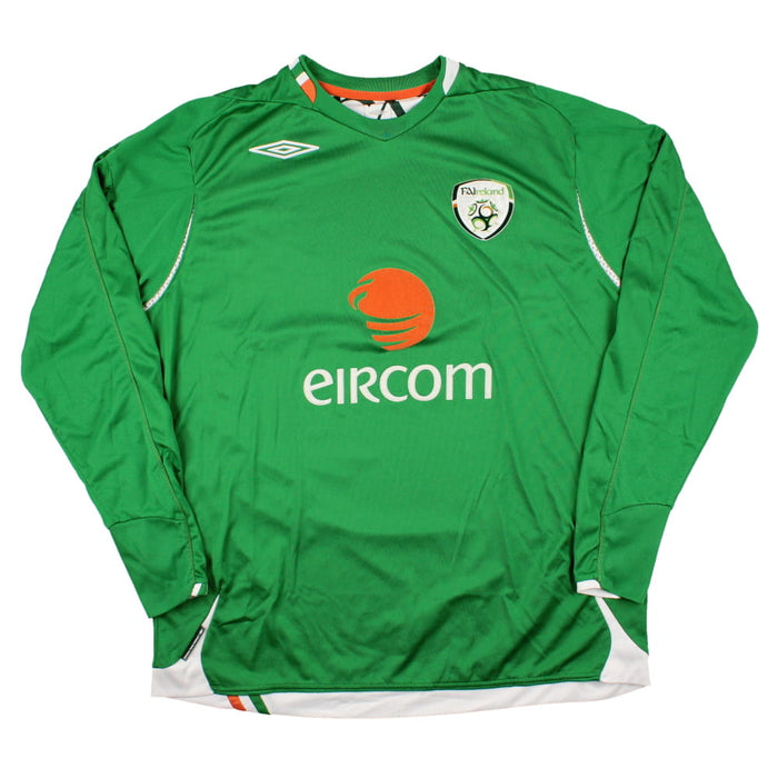 Ireland 2006-08 Long Sleeve Home Shirt (XL) (Very Good)