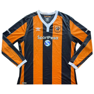 Hull City 2016-17 Long Sleeve Home Shirt (XXL) (Huddlestone 8) (Excellent)_2