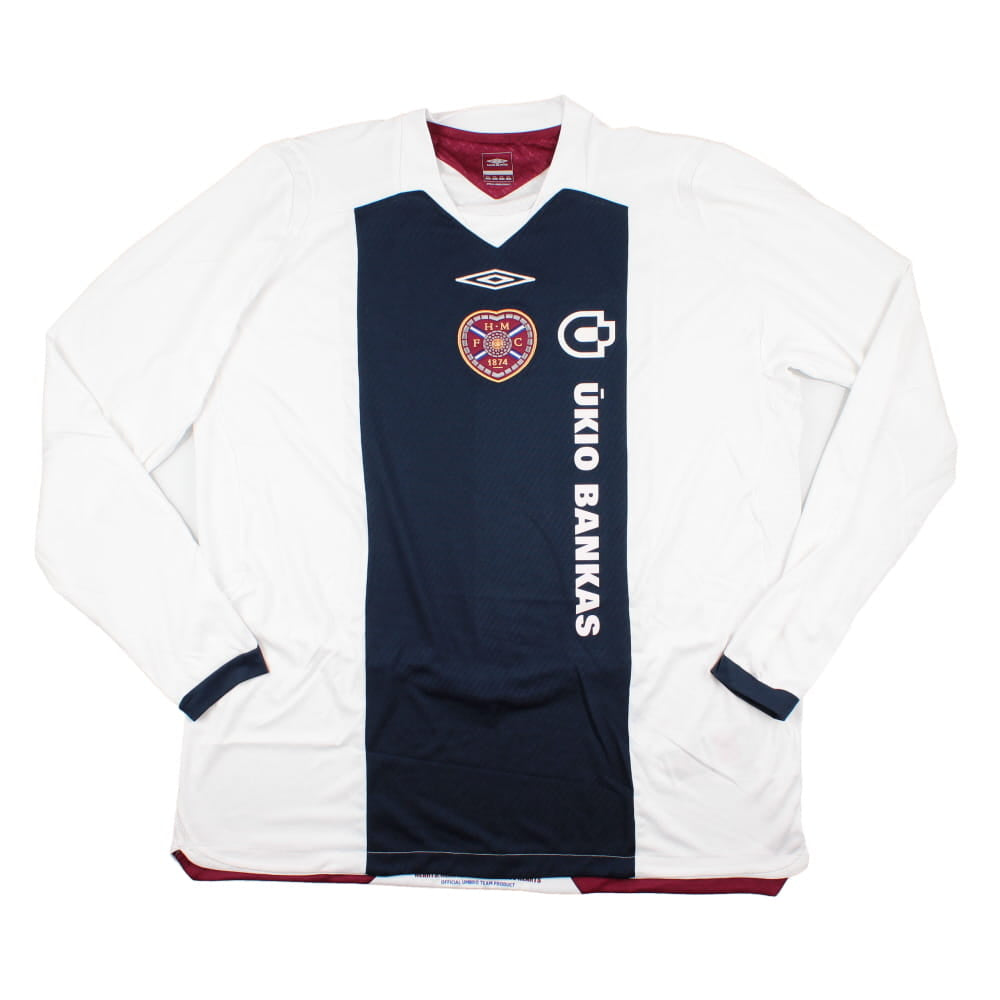 Hearts 2008-09 Long Sleeve Away Shirt (XXL) (McDonald 30) (Mint)_2