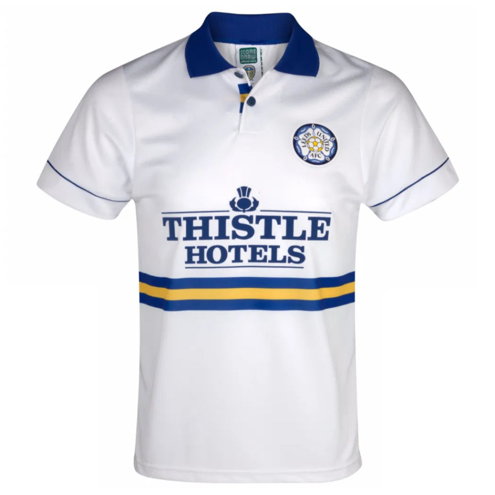 Leeds United 1994 Score Draw Home Shirt (S) Yeboah #21 (BNWT)_1
