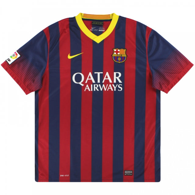 Barcelona 2013-14 Home Shirt (L) (Excellent)_0