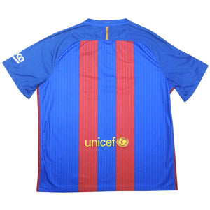 Barcelona 2016-17 Home Shirt (S) (Guardiola 4) (Good)_3