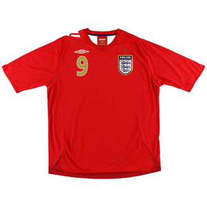 England 2006-08 Away Shirt Rooney #9 (XL) (Excellent)_1