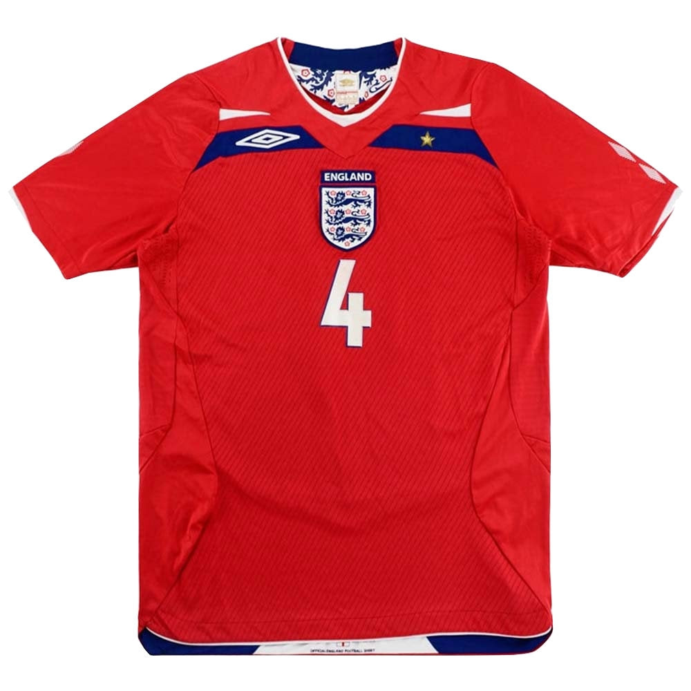 England 2008 Away Shirt (Gerrard #4) ((Excellent) S)_1