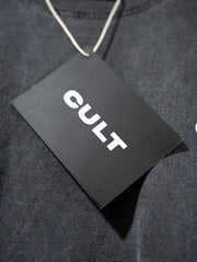 Südchina besticktes Kult-T-Shirt – Anthrazit