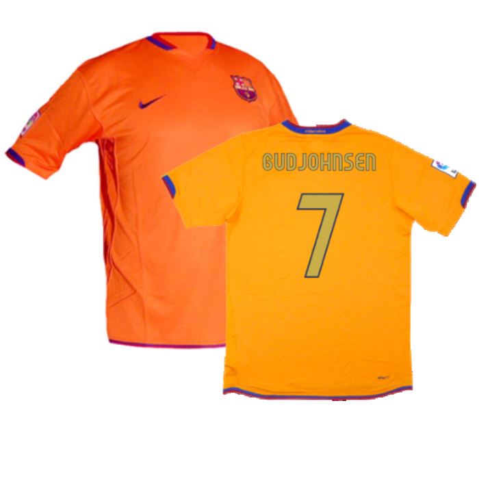 Barcelona 2006-07 Away Shirt (S) (Excellent) (Gudjohnsen 7)