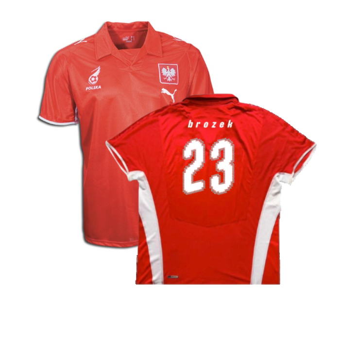 Poland 2008-09 Away Shirt (XL) (Excellent) (Brozek 23)