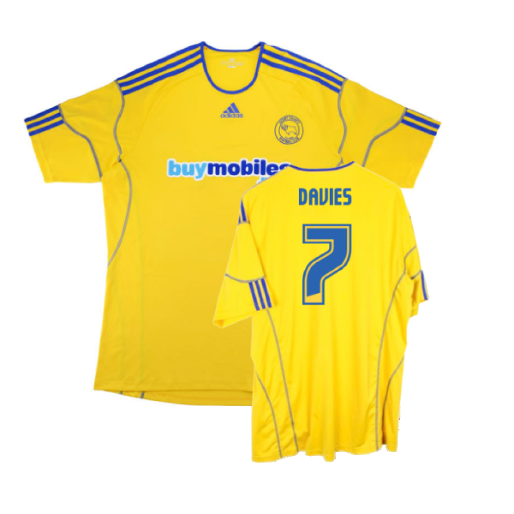 Derby County 2010-11 Away Shirt (M) (Very Good) (Davies 7)_0