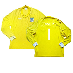 2010-2011 England Goalkeeper LS Shirt (Yellow) (Very Good) (Foster 1)_0