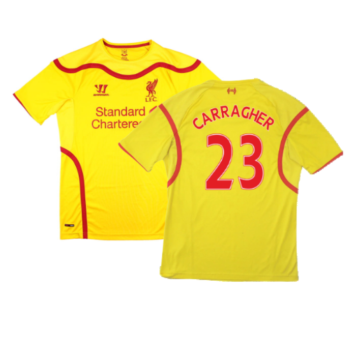 Liverpool 2014-15 Warrior Away Shirt (Very Good) (Carragher 23)