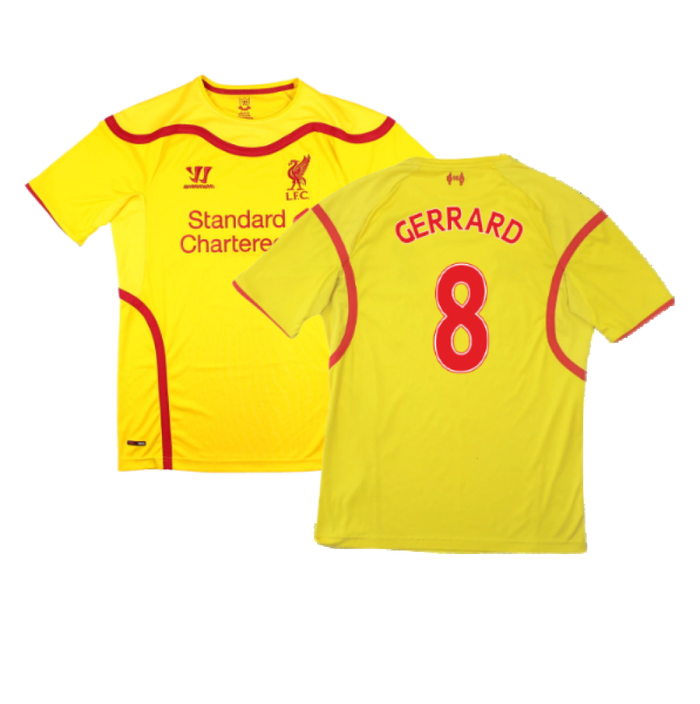 Liverpool 2014-15 Warrior Away Shirt (Very Good) (GERRARD 8)