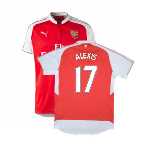 2015-2016 Arsenal Home Shirt (Excellent) (Alexis 17)_0