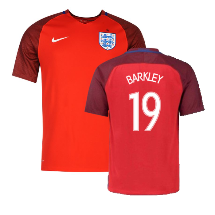 England 2016-17 Away Football Shirt (XL.Boys) (Excellent) (Barkley 19)