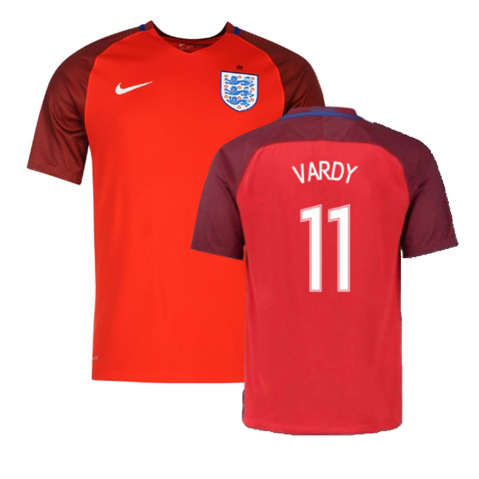 England 2016-17 Away Football Shirt (XL.Boys) (Excellent) (Vardy 11)