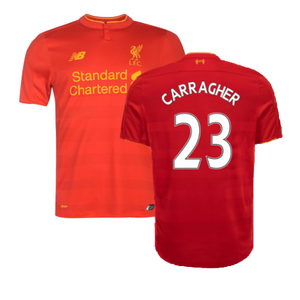 Liverpool 2016-17 Home Football Shirt (Excellent) (CARRAGHER 23)_0